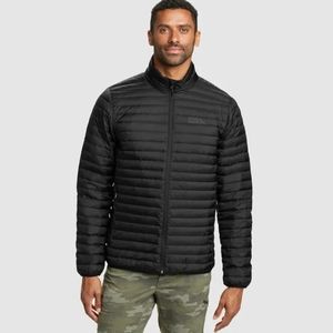 Eddie Bauer Men's Black Microlight Down Jacket